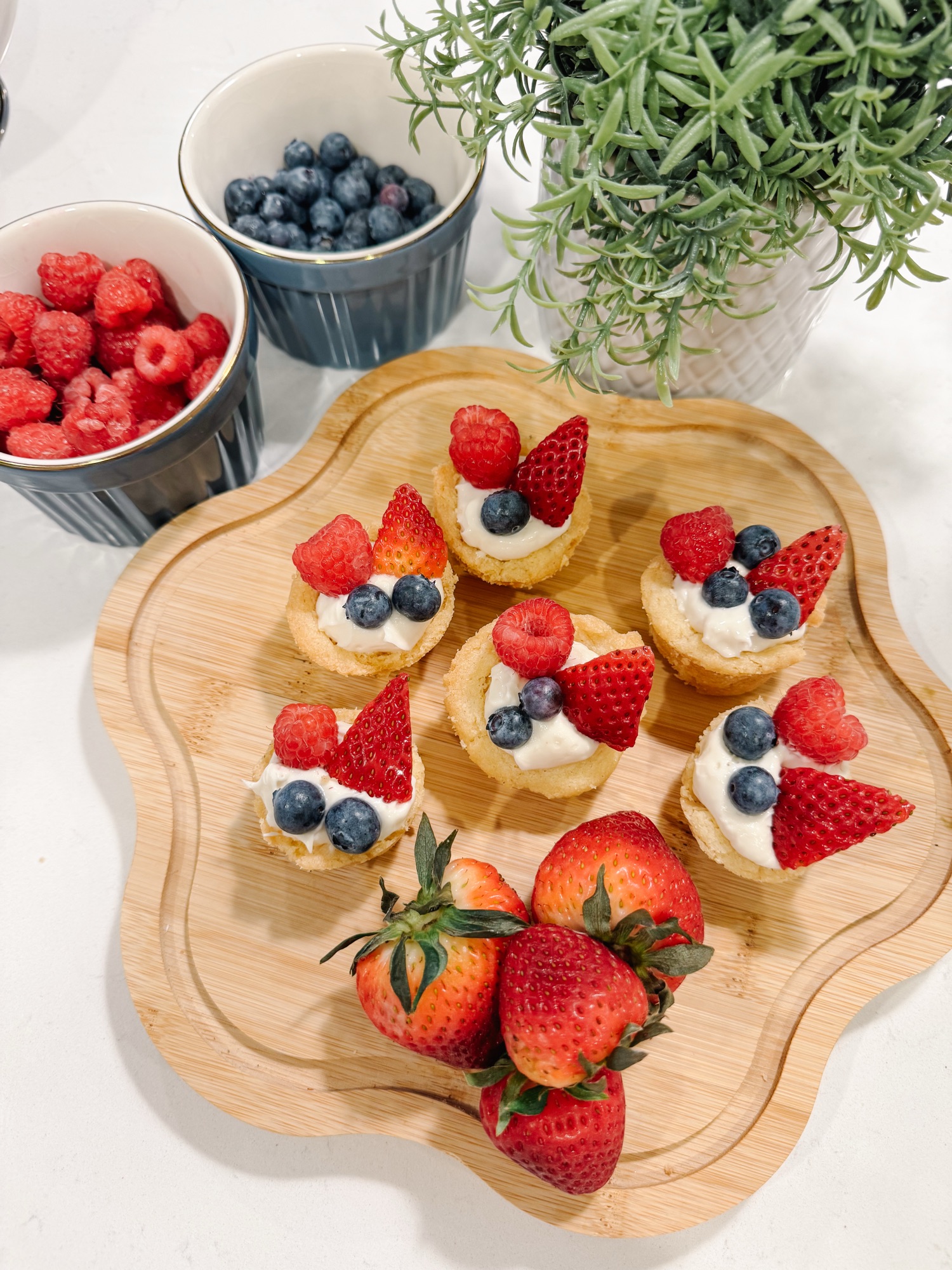 Patriotic Sugar Cookie Cups